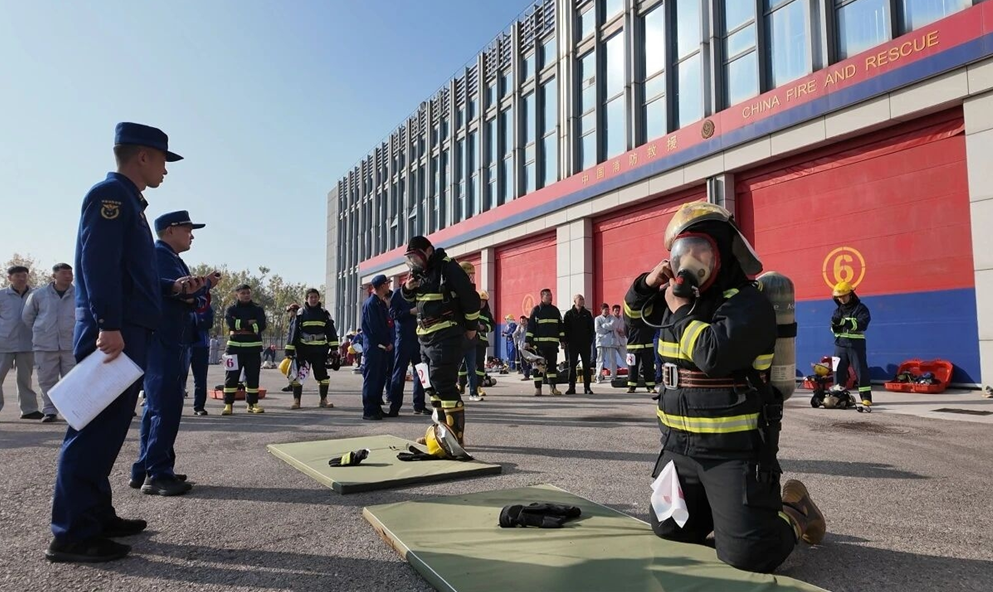 山东星空电子在滨海区消防月比武竞赛中斩获荣誉
