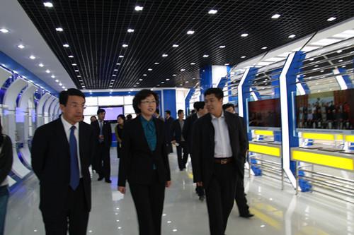 威海市委副书记、市长张惠（原青岛市委常委、副市长）和青岛市委常委、市委秘书长王鲁明视察指导工作